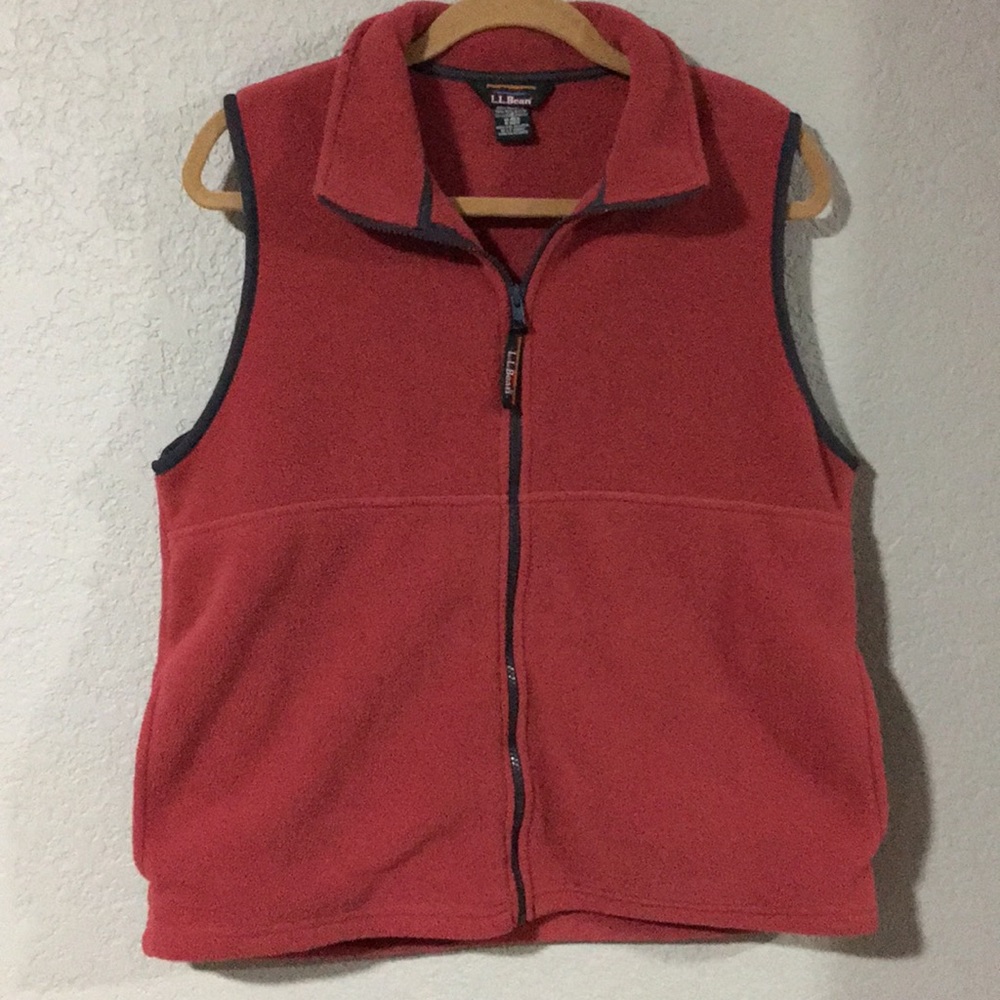L.L. Bean Full Zipper Fleece Vest Size Medium